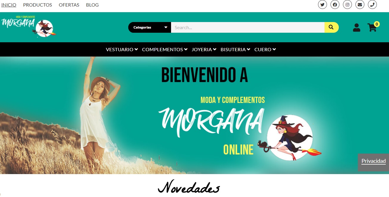 Morgana Modas estrena tienda on line y comercio integrado.