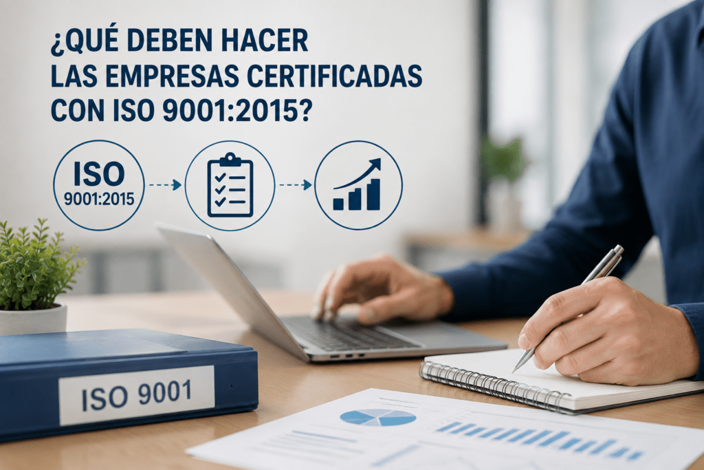 ¿Que deben hacer las empresas certificadas en ISO 9001-2015?